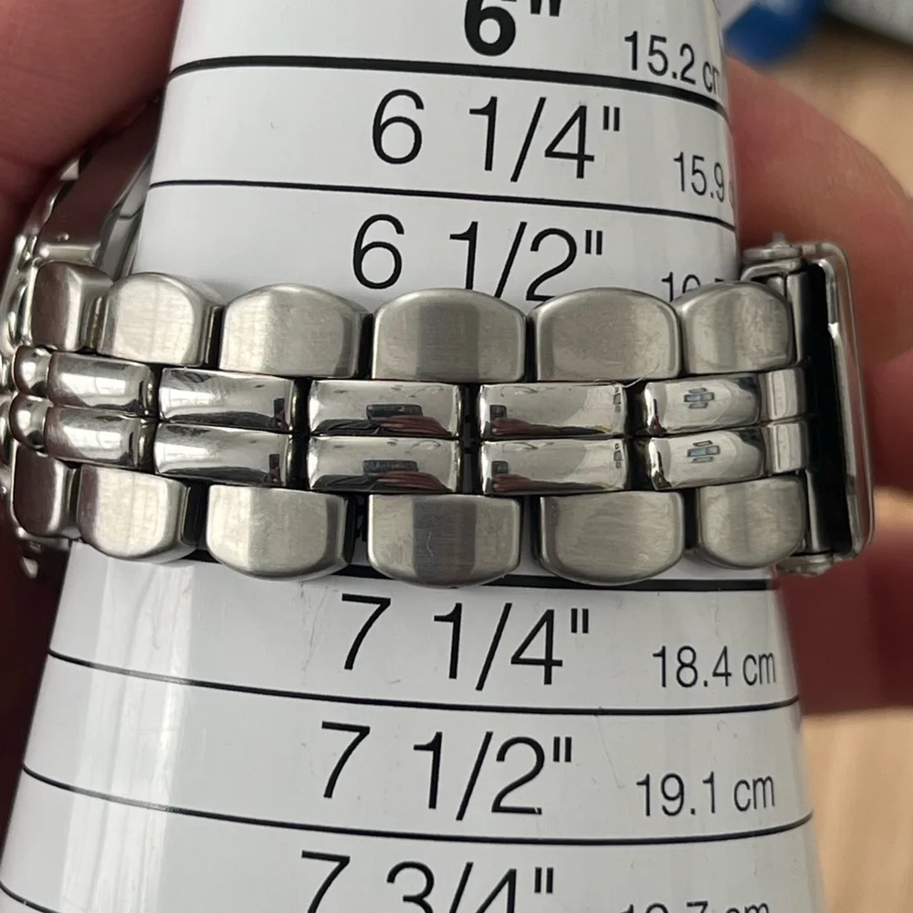 Fossil Blue Watch Stainless Weave Bracelet Dark Blue Dial Date Window